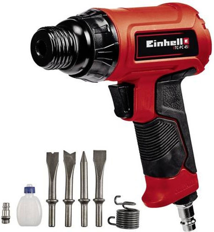 Einhell Druckluft-Meißelhammer-Set TC-PC 45 in Rot-Schwarz mit max. 6,3 bar Betriebsdruck - Bild 3
