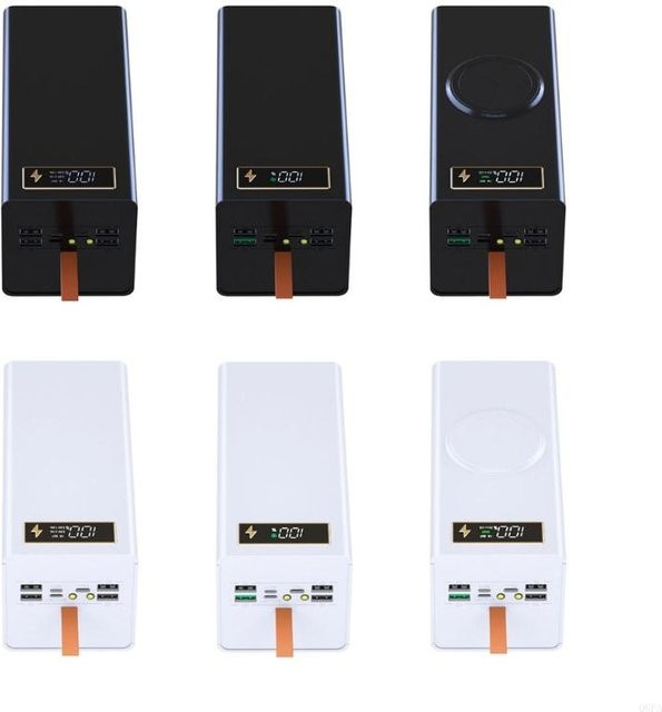 AREOFRGB DIY Power Case Box für 40x18650 Batterien, tragbarer Batteriespeicher in Schwarz - Bild 1