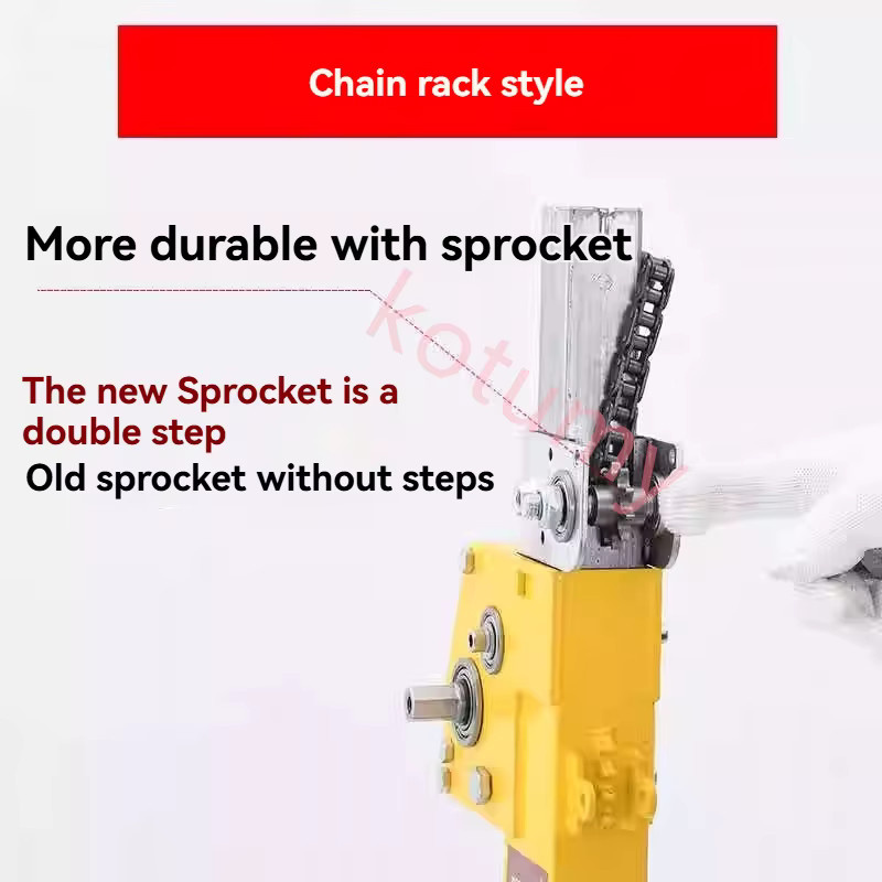 3M Tragbarer rotierender Hubtisch 3-in-1 Gipskarton-Lift in Gelb mit 4,5 m Hubhöhe - Bild 3
