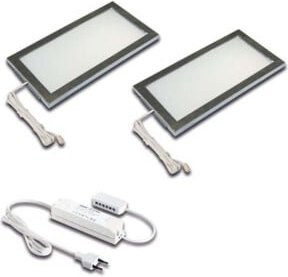 Hera LED-Unterbauleuchte 2er Set in Weiß, dimmbar, Warmweiß - Bild 1