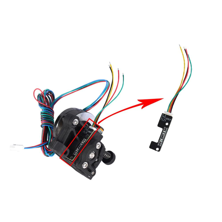 Bluroll Sherpa Mini Extruder SLS PA12 in Schwarz mit Filamentsensor, kompatibel mit ERCF V3 Voron2.4 Trident Ratrig Vcore Core One - Bild 4