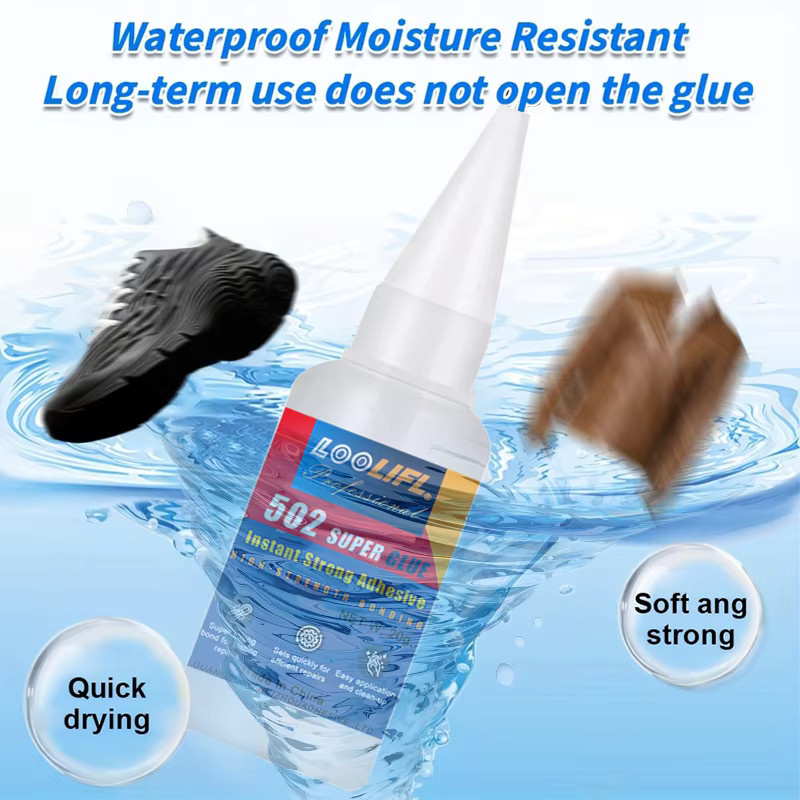 LOOLIFL Cyanacrylat-Sofortkleber 20 ml, transparenter Superkleber für DIY-Projekte, Schmuck und Schuhe - Bild 4