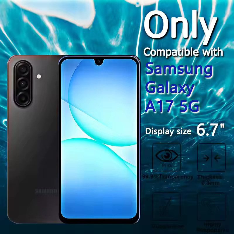 3er-Set gehärtetes Glas Display Schutzfolie für Samsung Galaxy A03 A12 A13 A14 A15 A21S A22 A30 A31 A32 A33 A34 A35 5G in Transparent - Bild 4