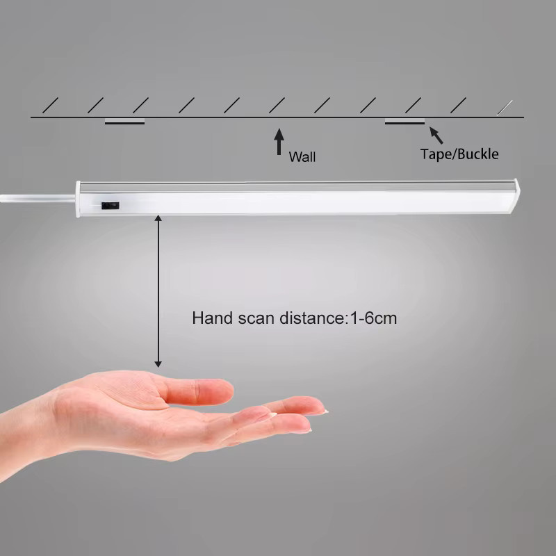 YNL USB LED Unterbauleuchte mit Bewegungssensor für Küche und Schlafzimmer, 3 Farben, Weiß - Bild 4