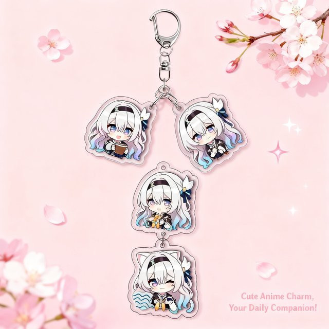 Bandai Honkai Star Rail, Acrylic Keychain Set, 3-teiliges Set, Bunt / Mehrfarbig - Bild 1