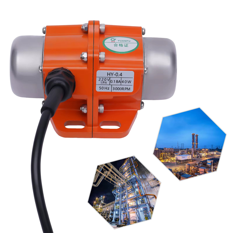 CNCEST Asynchroner Vibrationsmotor 1-Phasen-Vibrator 220 V in Orange - Bild 3