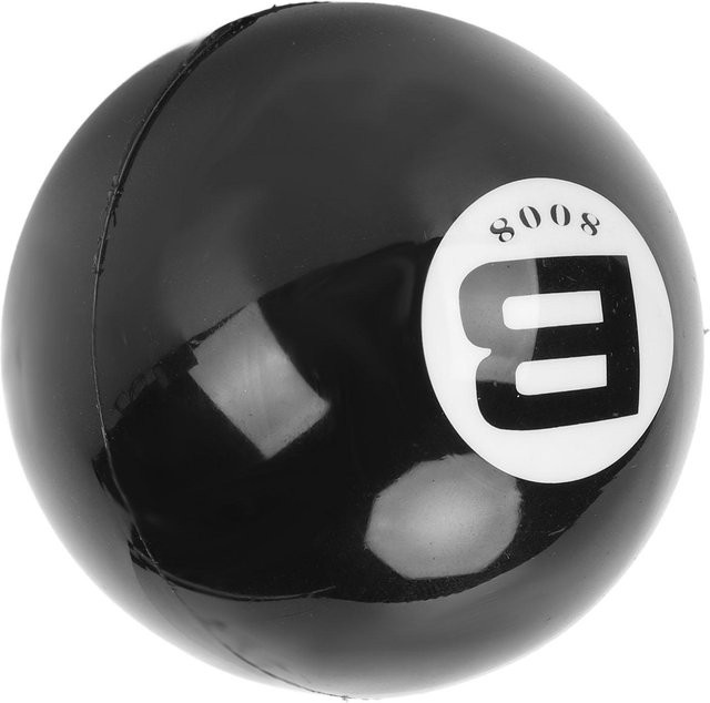 Uhrenreparaturball, Gummi, aufblasbar, 7 cm, Schwarz - Bild 1