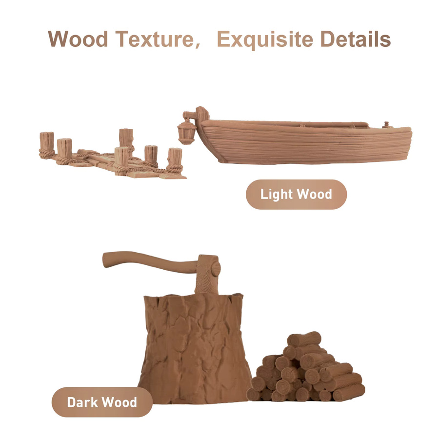 ERYONE Holz-PLA-Filament für 3D-Drucker, 1,75 mm, Braun, 1 kg - Bild 2