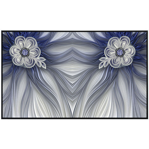 papermoon EcoHeat Infrarotheizung mit Blumenmuster in Blau und Multicolour, Matt-Effekt, mit App-Steuerung und WLAN - Bild 2