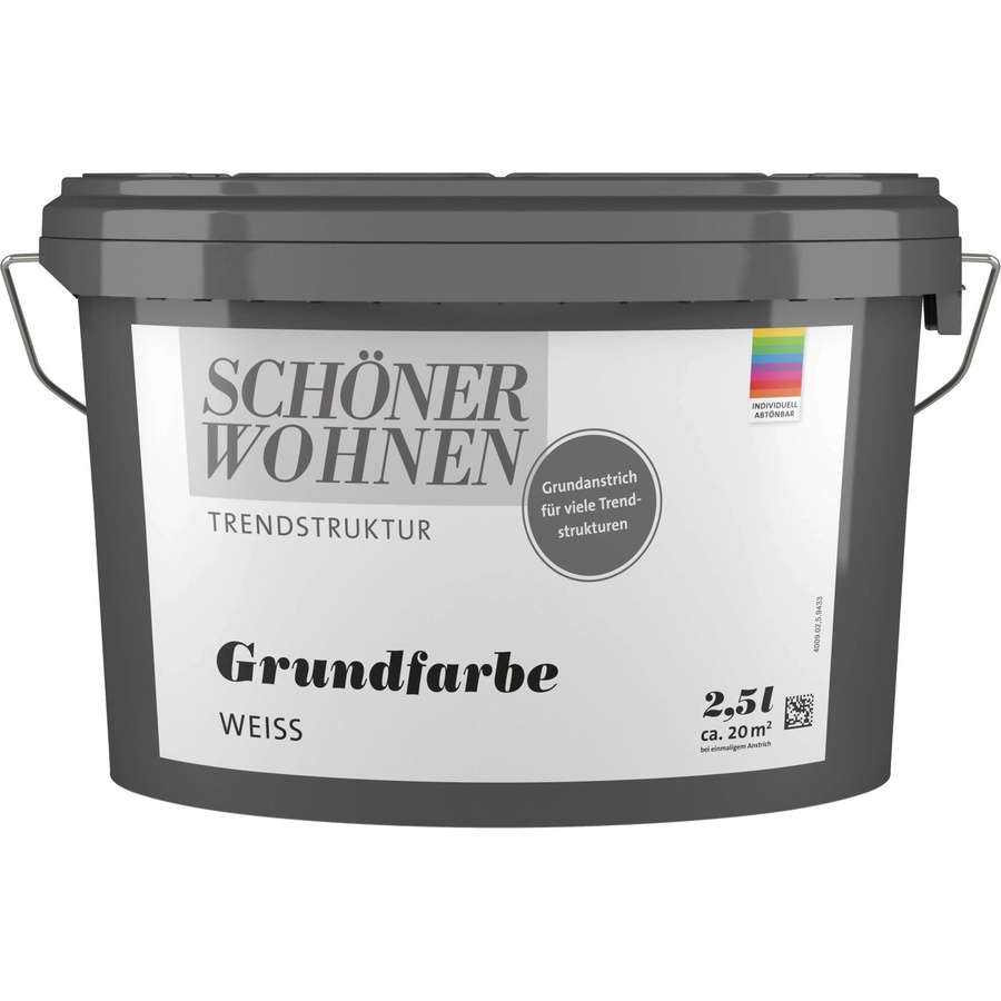 Schöner Wohnen Grundierung für Gipskartonplatten, wasserbasiert, stumpfmatt, Weiß, 2,5 l - Bild 2
