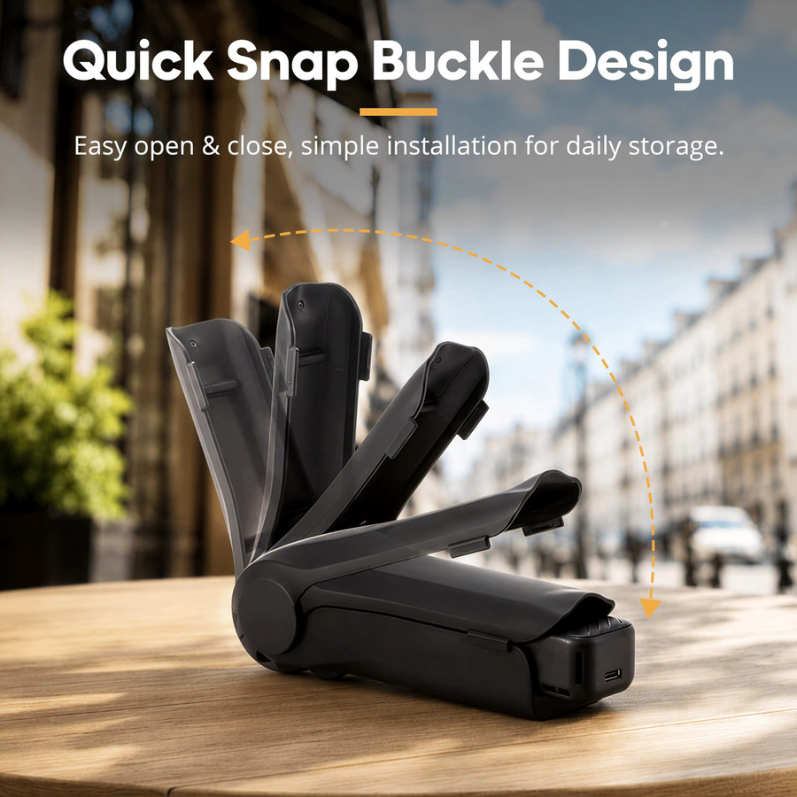 DJI Osmo Pocket 4 Schutzhülle in Schwarz mit Gimbal-Displayschutz und magnetischem Filterhalter - Bild 3