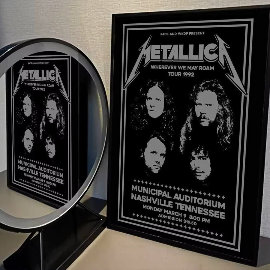 Metallica Anime Poster Rastar Aufkleber in Mehrfarbig mit Retro-Design für deine Raumdekoration - Bild 4
