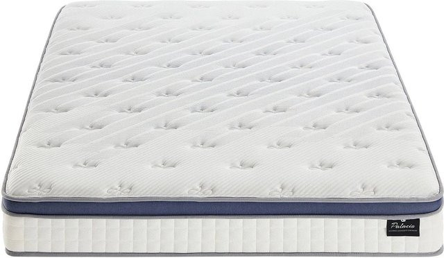 Malao Hybrid-Matratze mit Taschenfederkern, Memory-Schaum und Latex in Weiß, B/T: 140 x 190 cm - Bild 1
