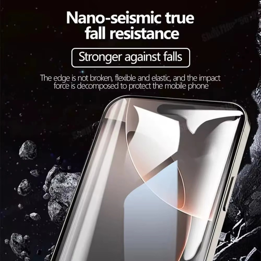 2 Stück High Definition Hydrogel Schutzfolien für Apple iPhone 16+, 16, 15, 13 mini, 12 mini, 11, 17 Pro Max, 17 Air, 17 Pro, transparent - Bild 3
