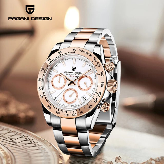 PAGANI DESIGN Chronograph, Quarz, Edelstahl, Herren - Bild 1
