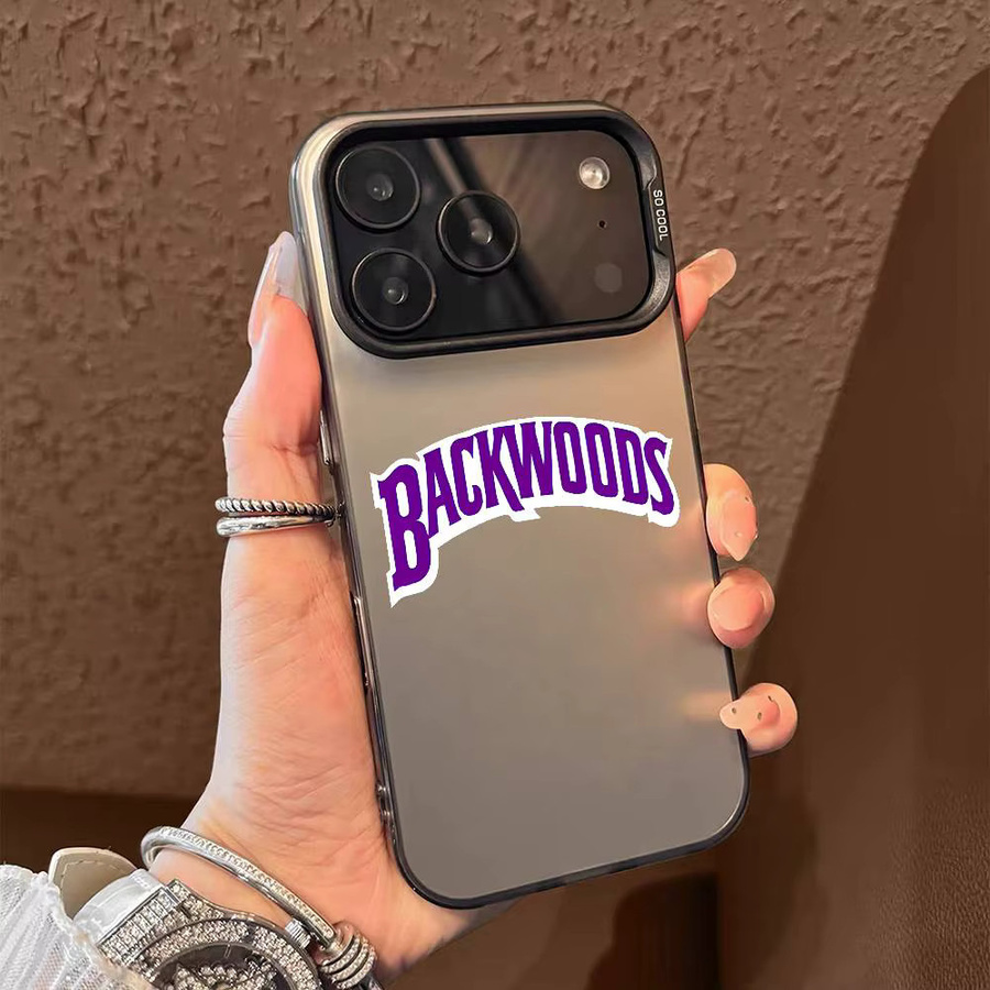 B-Backwoods Logo Handyhülle für iPhone 11 bis iPhone 17 Pro Max, Mehrfarbig, Matt Laser Metallic Aurora Design - Bild 2