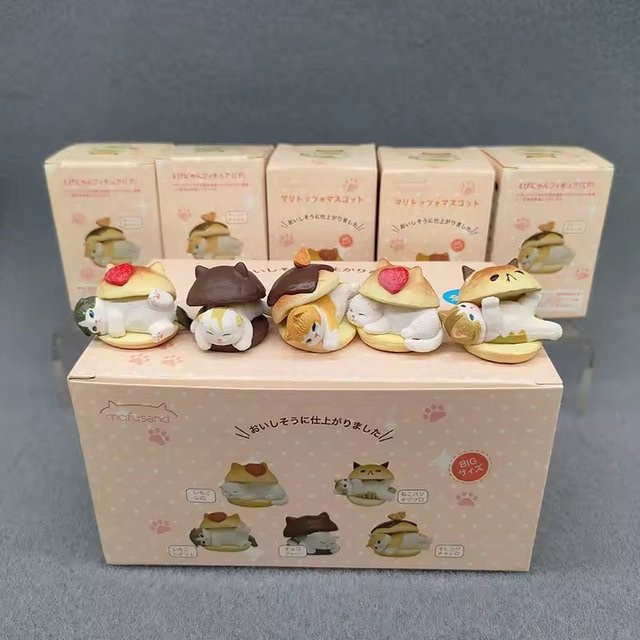 Bandai Burger Cat Blind Box, Katzen Actionfigur, Einzelfigur - Bild 1
