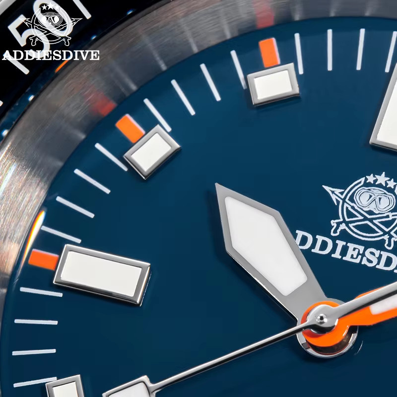 ADDIESDIVE Armbanduhr, Automatik, Edelstahl, Blau, Saphirglas, Herren - Bild 3