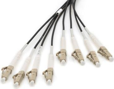 Digitus Glasfaser Universal Breakout Kabel OM4 Multimode Duplex LC/UPC-LC/UPC Schwarz 30 m - Bild 1