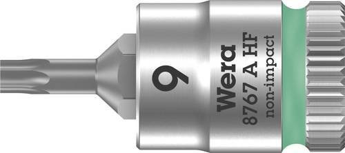 Wera Zyklop Bit-Nuss 8767 A HF Torx T9 mit 1/4 Zoll Antrieb, silber, Edelstahl - Bild 1