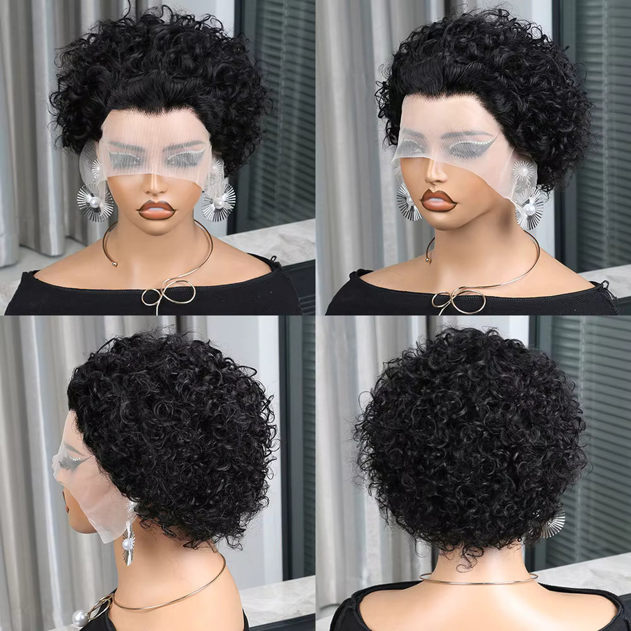 Destiny Short Pixie Cut Perücke, peruanisches Echthaar, Wasserwellen, Damen - Bild 6