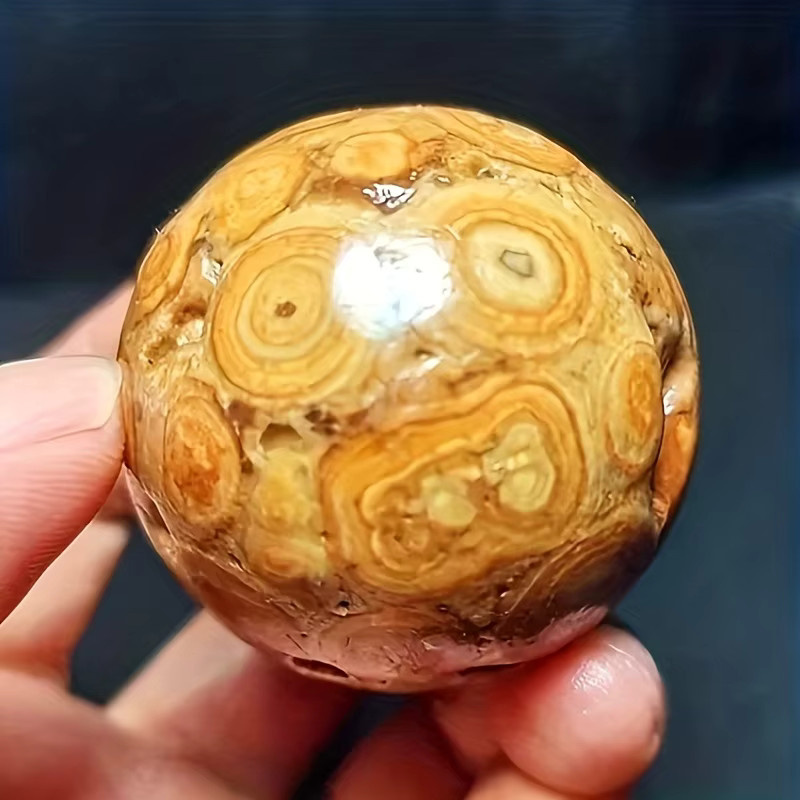 CrystalHola Natürliche Marmorierende Achat-Kugel mit Hohlkern für Heimdekoration und Schmuckherstellung - Bild 2