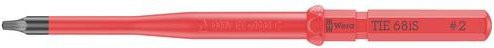 Wera Kraftform Kompakt VDE 68 iS Wechselklinge Robertson Innen-Vierkant 2mm in Rot - Bild 1