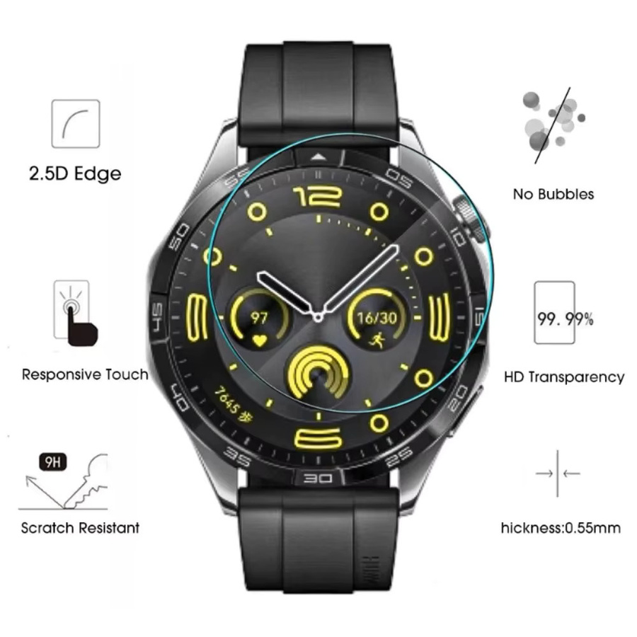 Huawei Displayschutzfolie Glas, 41 mm, 46 mm, transparent - Bild 2
