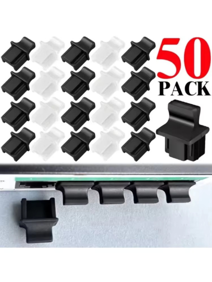 Silikon Staubschutz Kappe für RJ45 Ethernet LAN Anschlüsse, transparent - Bild 6