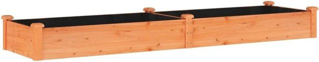 vidaXL Hochbeet aus massivem Tannenholz in Braun mit Einsatz, B/T/H: 240 x 60 x 25 cm - Bild 1