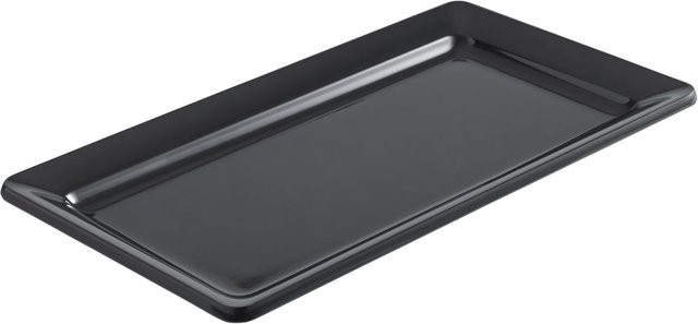 VEGA Buffetplatte aus Melamin GN 1/3, schwarz, B/T/H: 17,6 x 32,5 x 3 cm - Bild 1