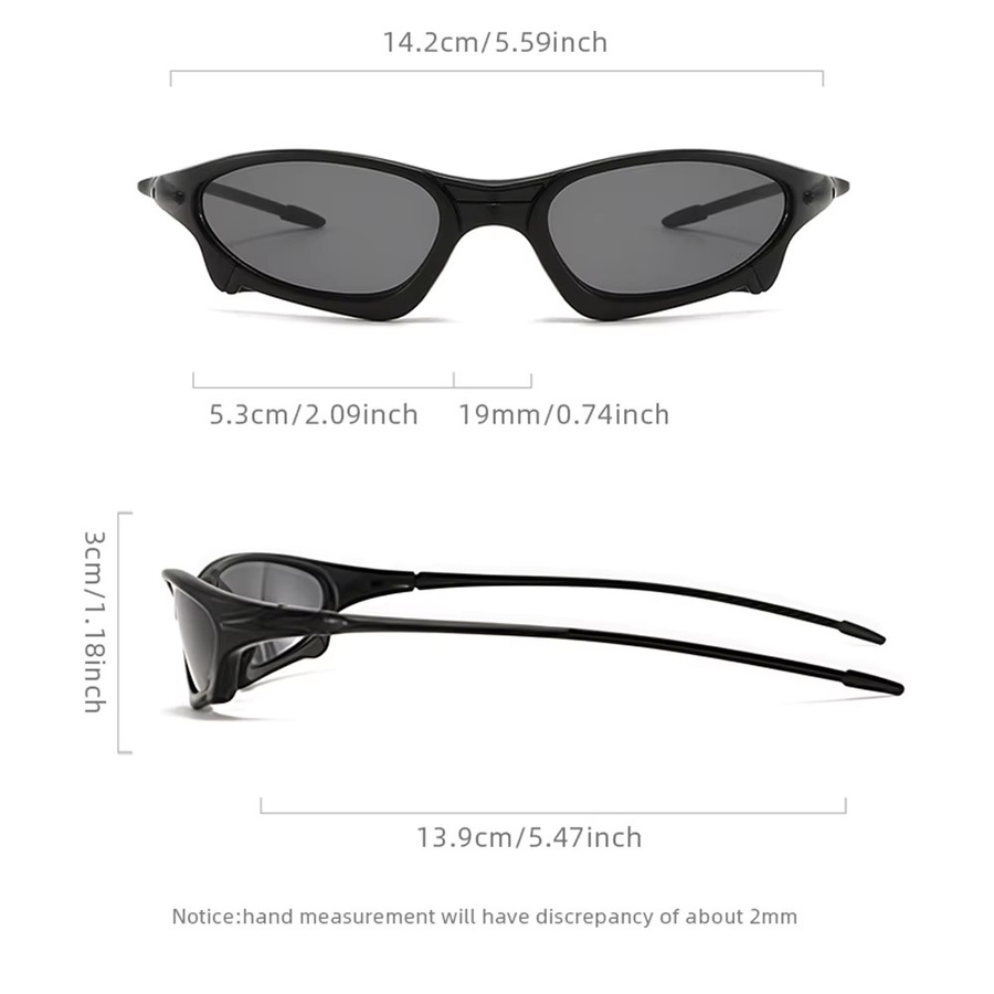 FUQIAN Sportsonnenbrille, Unisex, Vollrand, Wrap, Schwarz, Kunststoff - Bild 3