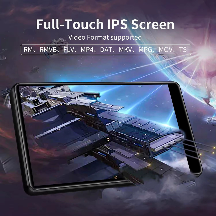Oilsky MP3-Player für Android mit 80 GB Speicher, Bluetooth, WLAN und 4,0 Zoll Voll-Touchscreen in Schwarz - Bild 3