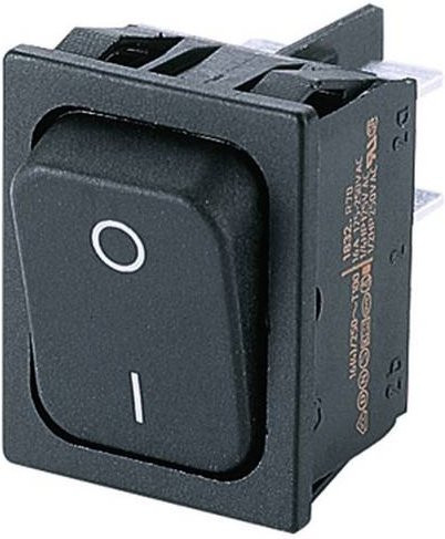 Marquardt Wippschalter 1832.3602 Schwarz 250 V/AC 20A 2 x Aus/Ein IP40 rastend - Bild 1