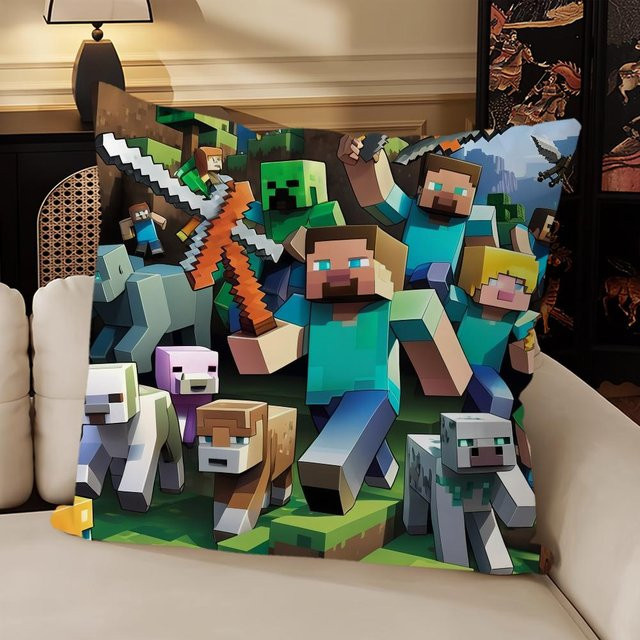 BFBDFCV Pillow Quadratisches Dekokissen mit Grafikdesign in Blau, Breite: 30,48 cm, Höhe: 30,48 cm - Bild 1