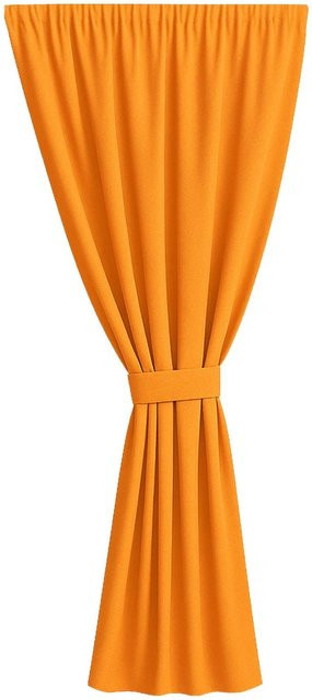 Setgarden Outdoor Vorhang für den Balkon, semi-transparent, Orange, Breite: 155 cm, Höhe: 240 cm - Bild 1