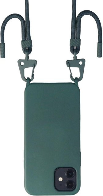 XOUXOU iPhone Hülle mit Lanyard Kordel und Umhängekette in Grün für iPhone 16 Pro Max 15 14 13 und weitere Modelle - Bild 1