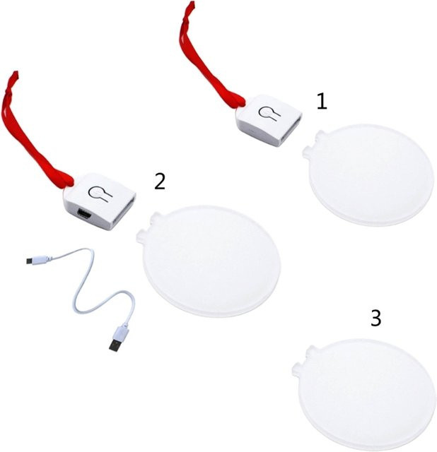 Runde Acryl-Weihnachtsornamente von JAVRICK in Transparent zum Selbermachen mit LED-Licht und Sublimationsfunktion - Bild 1