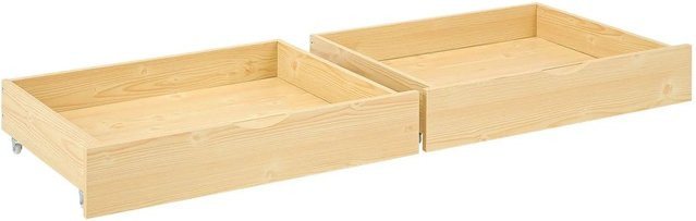 Homestyle4u Bettkasten 2er Set in Natur, Farbe Beige und Braun, B/T/H: 83 x 16 x 63,5 cm - Bild 1
