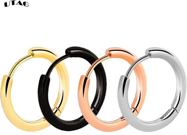 YIRAN Jewelry Creolen Edelstahl, Gold, Damen - Bild 1