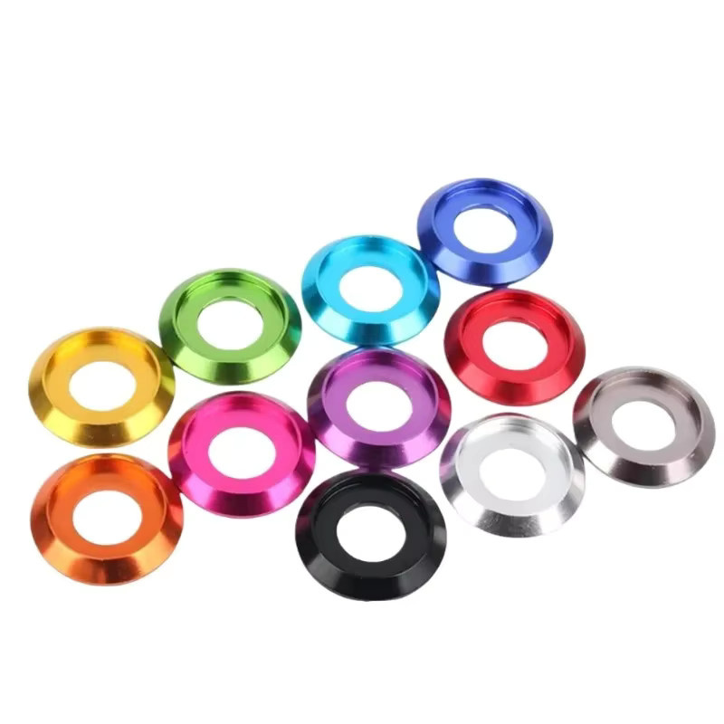 ZONSANTA Unterlegscheiben mit Tassenkopf aus buntem Aluminium für ISO7380 Halbrundkopfschrauben und Bolzen, 10er Set, M2 bis M8 - Bild 2