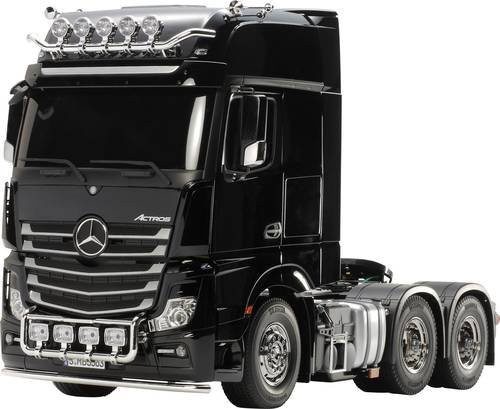Tamiya Mercedes Benz Actros 3363 6x4 Gigaspace 1:14 Elektro RC Modell-LKW Bausatz in Schwarz - Bild 1
