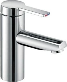 Keuco Waschtisch-Einhebelmischer Plan blue A in Alu/Finish mit wassersparender Funktion - Bild 1