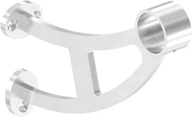 FeNau Fuß- und Handlaufstütze aus Edelstahl in Silber für Ø 33,7 mm - Bild 1
