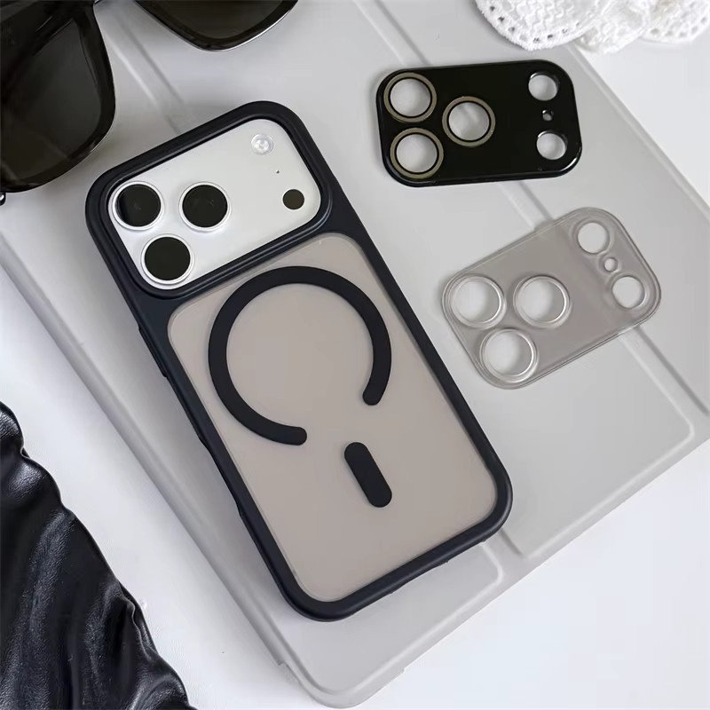 SUNWARD MagSafe Magnetische Panzerhülle für iPhone 17 16 15 14 13 Pro Max Transparent mit abnehmbarem Dual-Objektivschutz - Bild 3