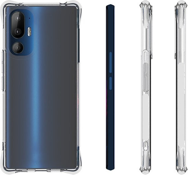 EUCAGR Stoßfeste Silikon TPU Handyhülle für HTC U23 Pro, U24 Pro 5G und HTCU23 5G in Transparent - Bild 1