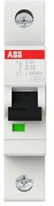 ABB S201-D50 Leitungsschutzschalter 50A 230V MCB in Weiß - Bild 1
