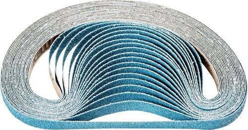 PFERD Zirkon Schleifband für Bandschleifer, Körnung 60, Blau, B: 12 mm, L: 520 mm, 100 Stück - Bild 1
