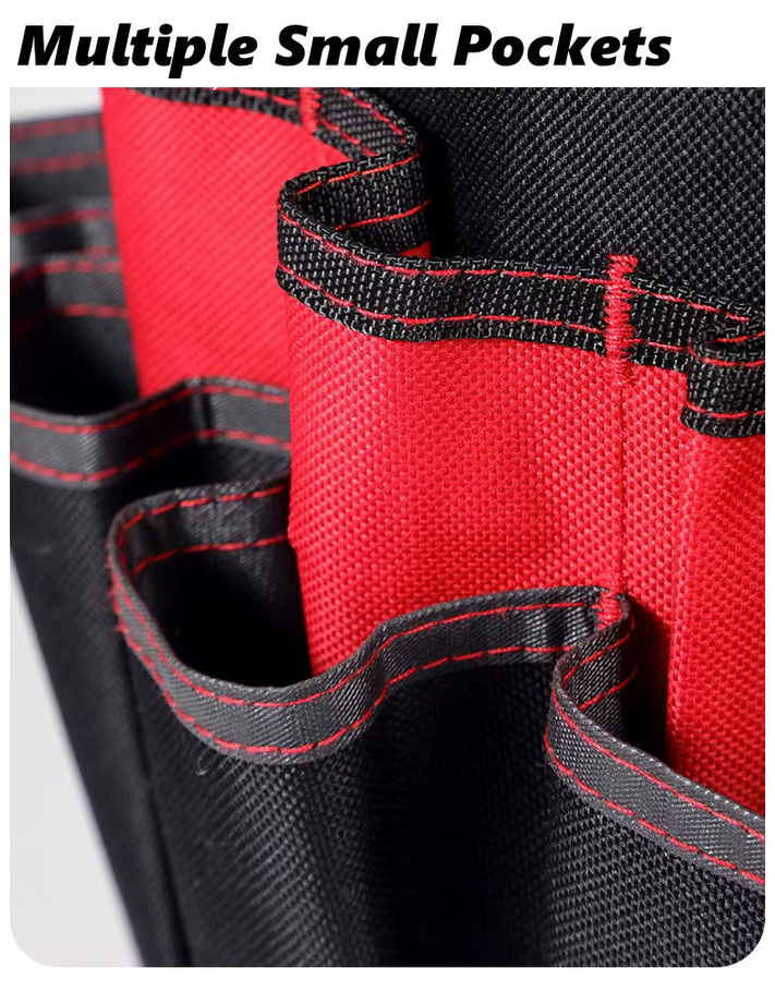 NIUXIANG Gartentasche in Schwarz als Organizer-Tasche für Gartengeräte und Werkzeug mit mehreren Fächern - Bild 4