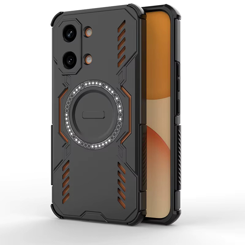 Magnetische stoßfeste Schutzhülle für Xiaomi POCO X8 Pro Max M8 Pro X7 Pro in Schwarz mit Wärmeableitungs-Hohlhülle - Bild 3
